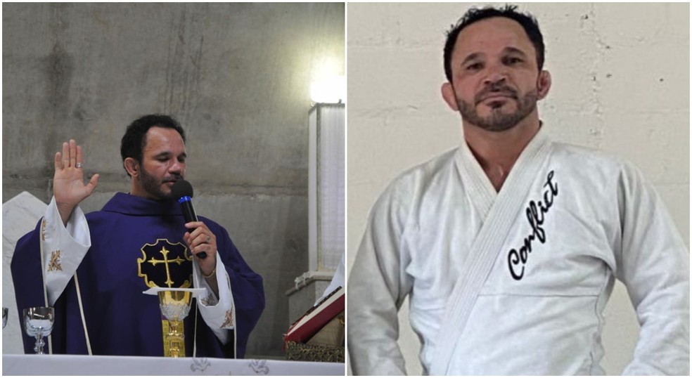 Padre João José Bezerra também é lutador de jiu-jítsu — Foto: Arquivo pessoal