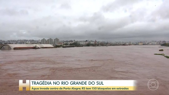Tempestade que atinge o Rio Grande do Sul chega a Porto Alegre; 32 pessoas morreram no estado - Programa: Jornal Hoje 