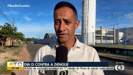 Mutirão de vacinação contra a dengue ocorre em várias cidades do estado; confira