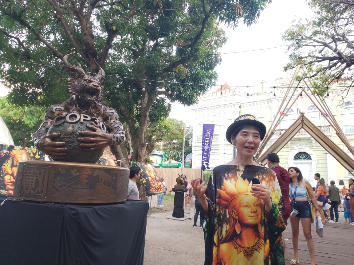 Belém vira galeria a céu aberto durante a COP 30 com obras que despertam alertas e reflexões