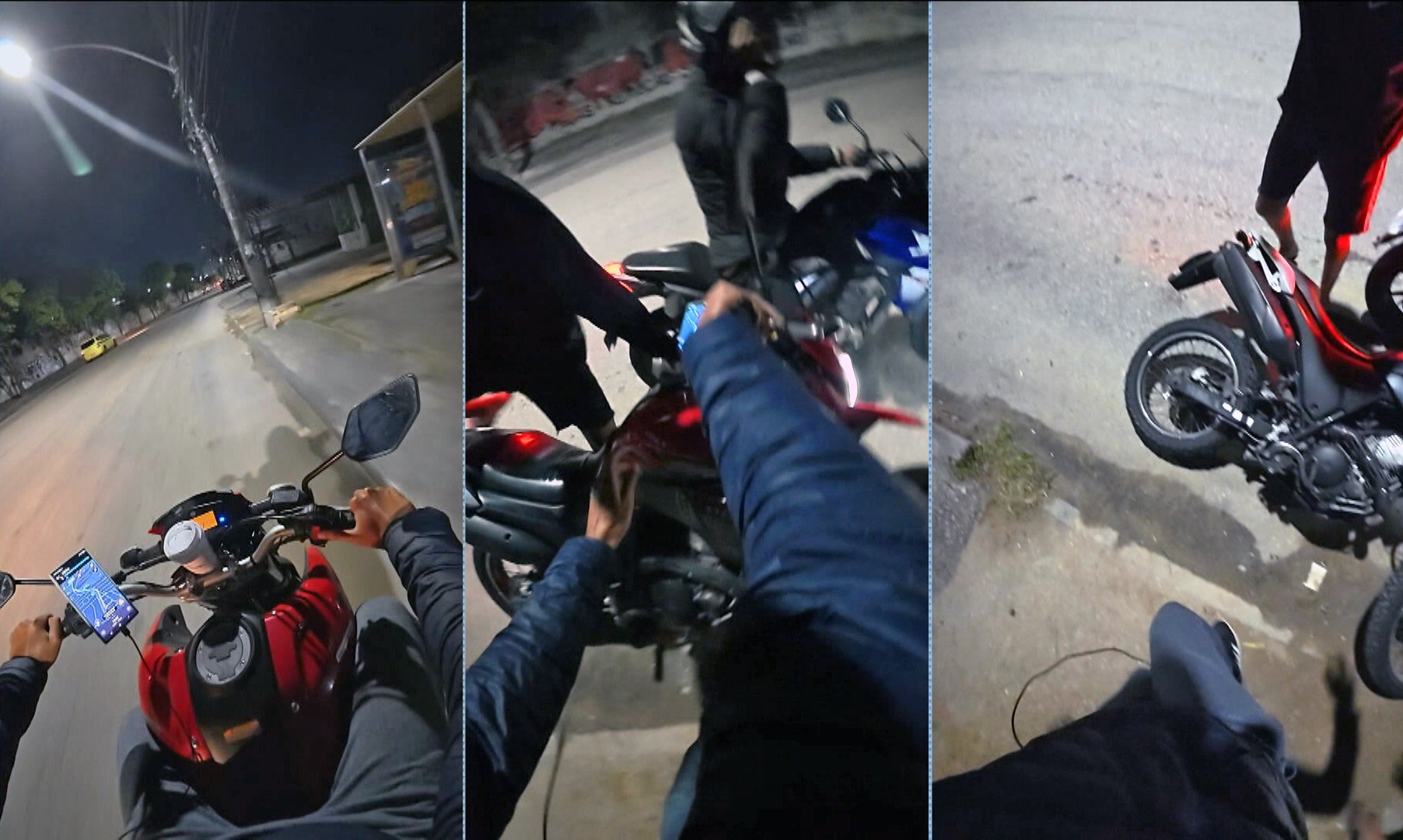 VÍDEO: Mototaxista é assaltado pela 5ª vez em 2 anos na Zona Norte; novo ataque foi gravado por câmera no capacete