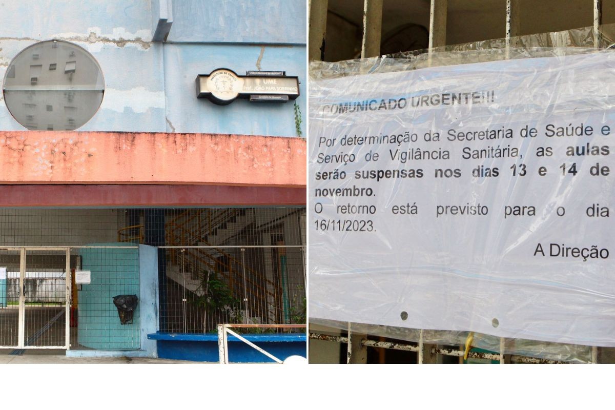 Santos suspende aulas presenciais em escola municipal após surto de diarreia entre alunos e funcionários 