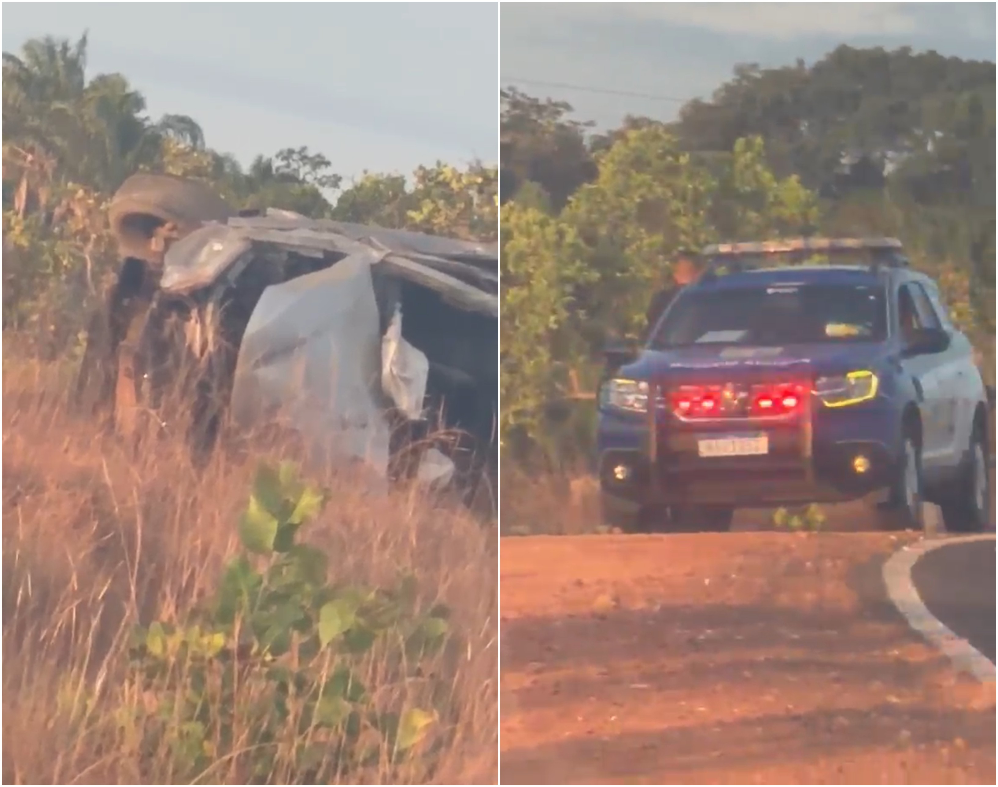 Motorista morre após caminhonete bater em poste de energia na RR-203, em Amajari