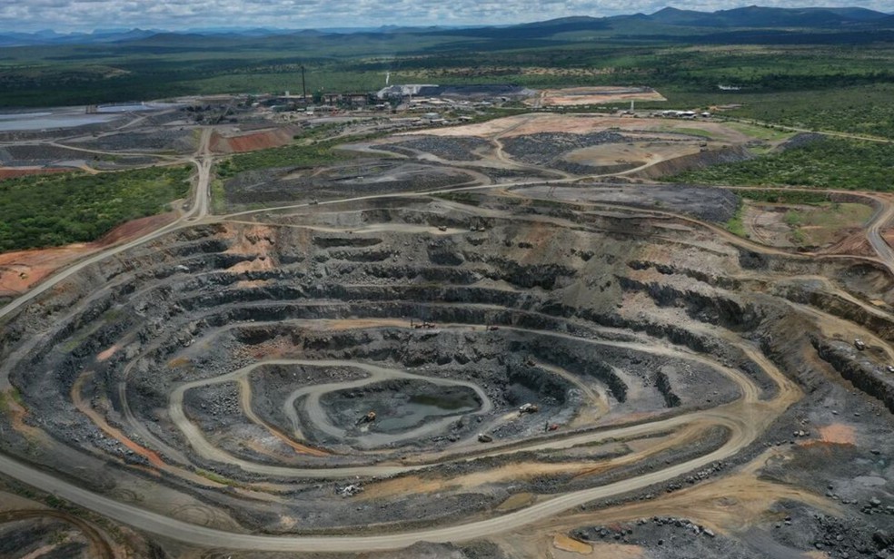 Operação de vanádio em Maracás, na Bahia — Foto: Largo Resources