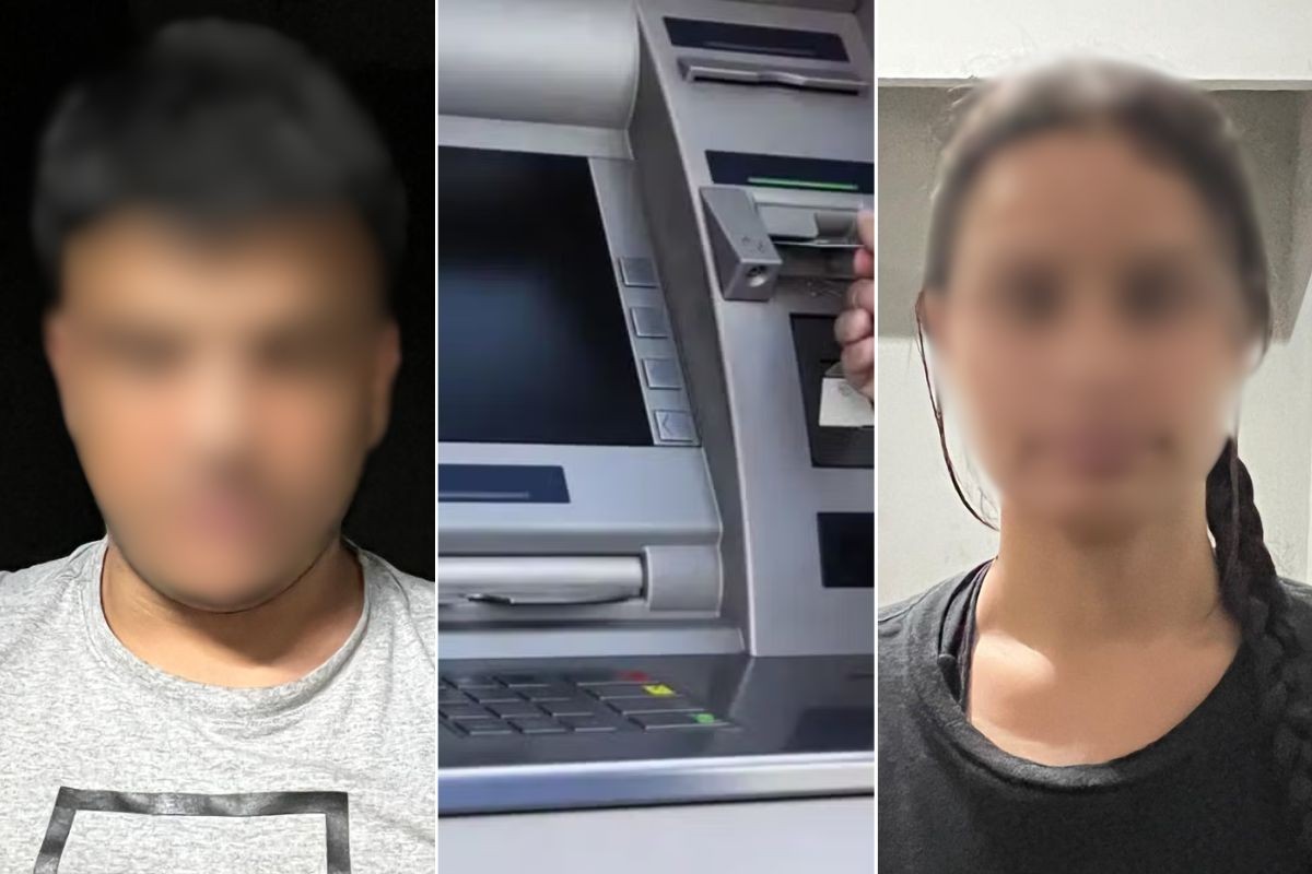 Casal é surpreendido por policiais ao tentar desbloquear cartão de vítima em caixa eletrônico