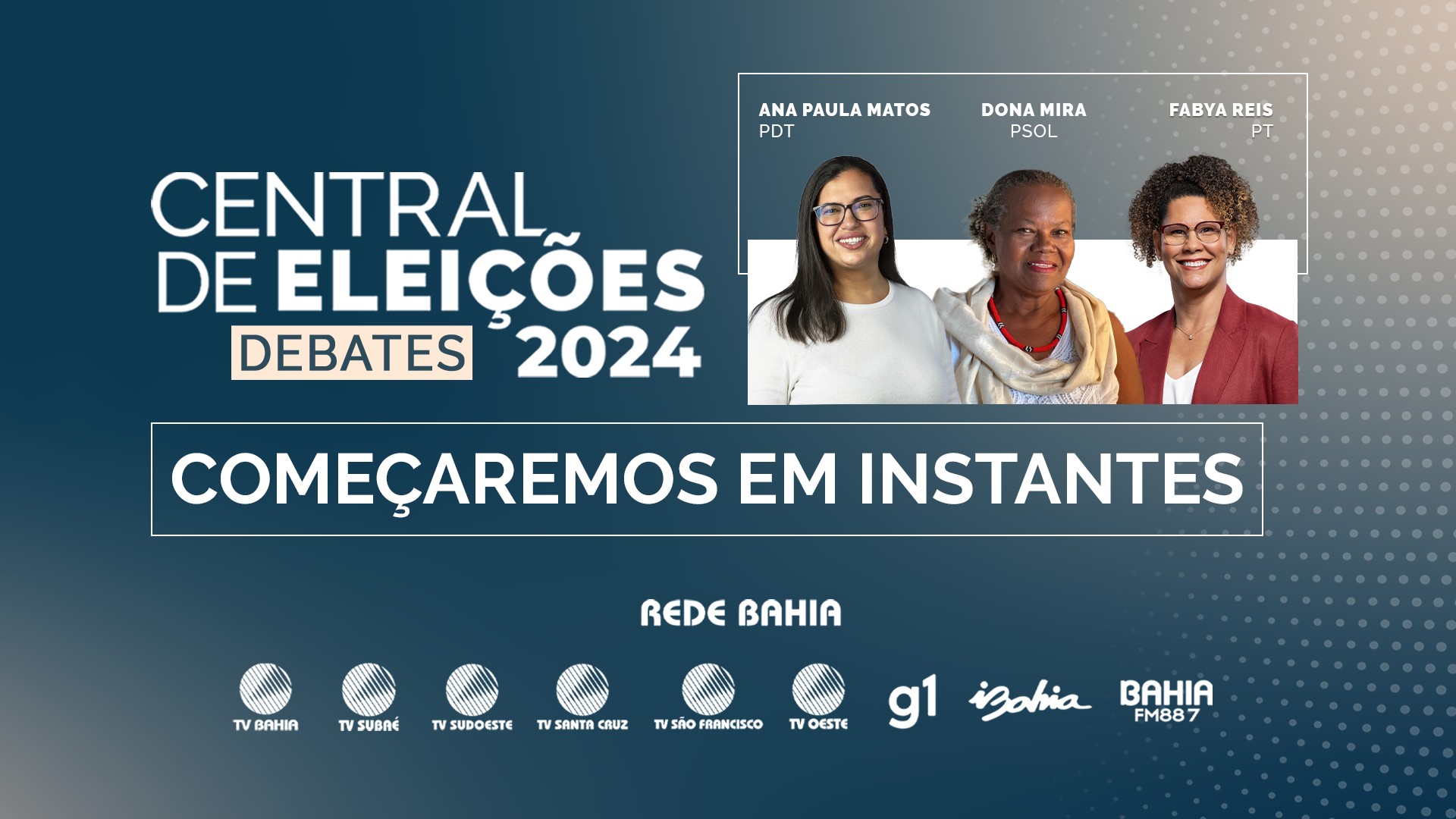 Acompanhe o debate de candidatas à vice-prefeitura de Salvador