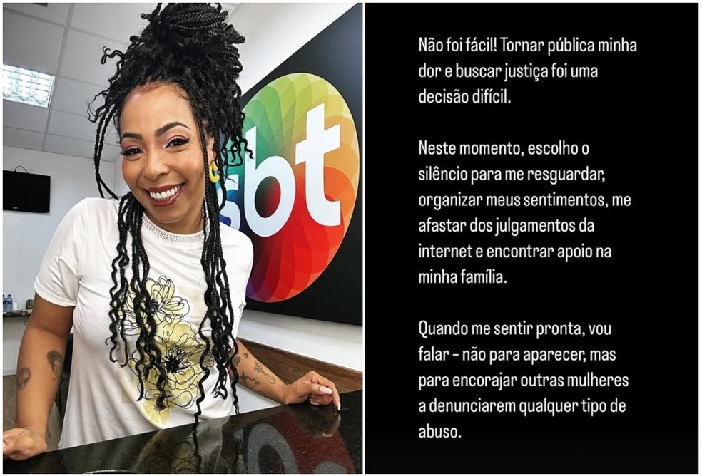 Juliana Oliveira comenta ação contra Otávio Mesquita — Foto: Reprodução/Redes sociais