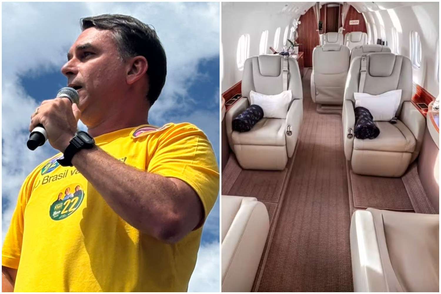 Flávio Bolsonaro viajou em 2025 em avião de Vorcaro e de advogado investigado no caso INSS
