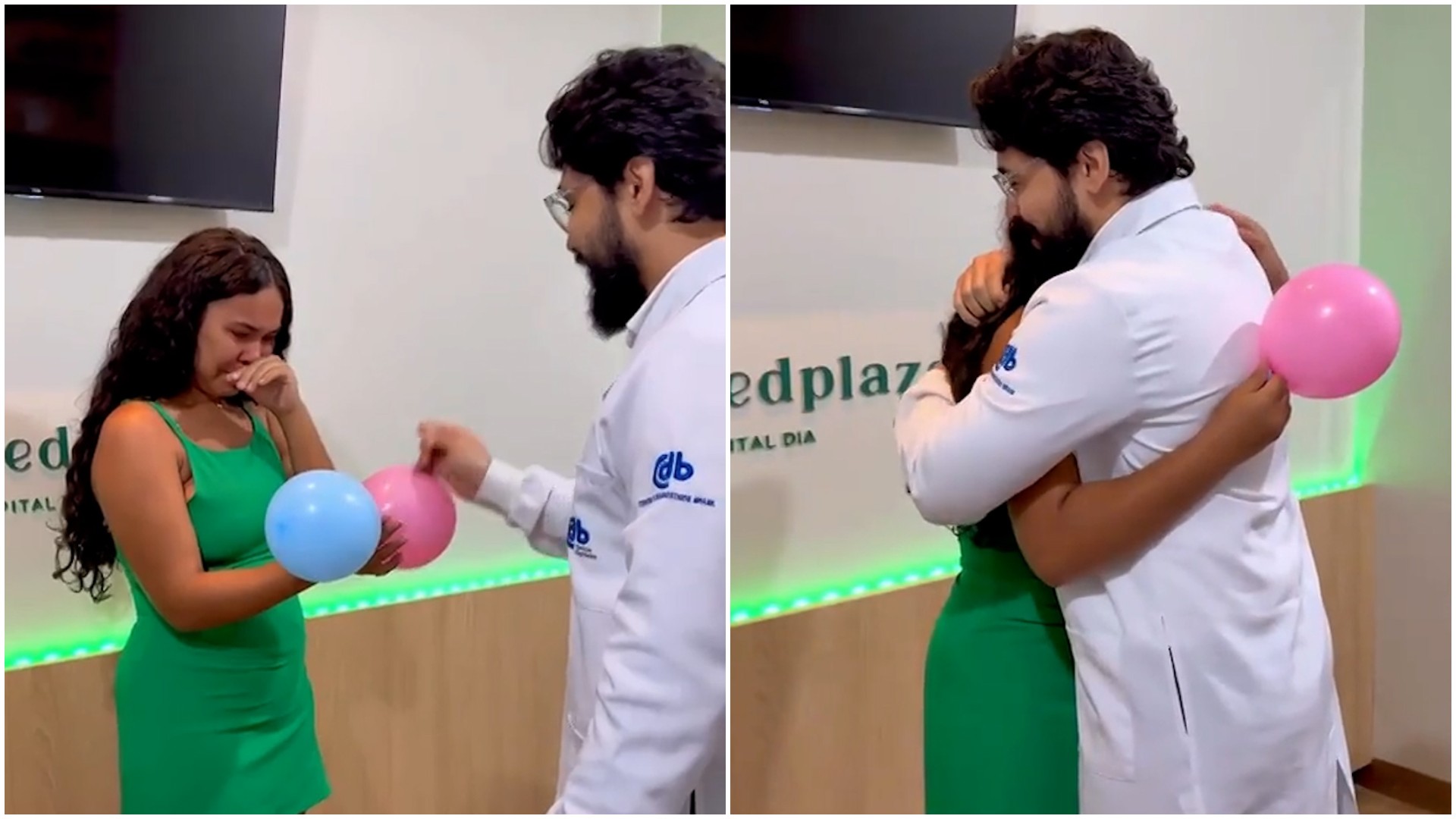 Chá revelação feito por médico com paciente sozinha viraliza nas redes sociais: 