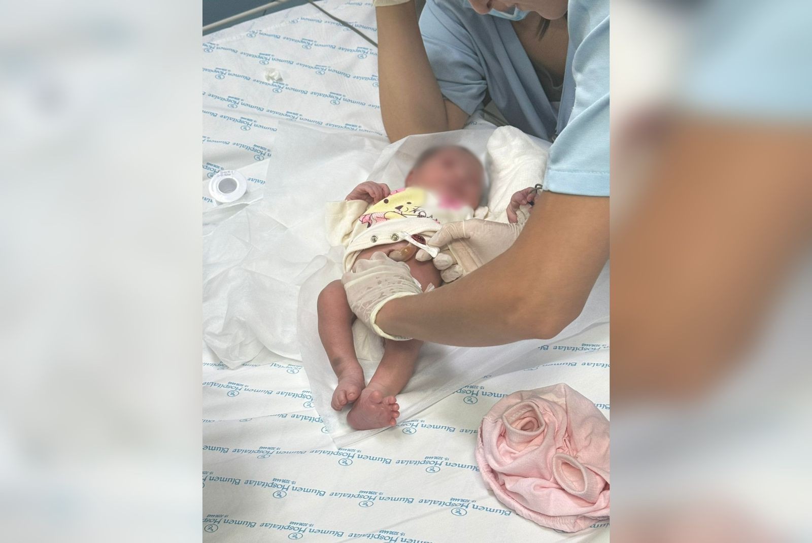 Bebê encontrada em caixa de papelão por homem em situação de rua recebe alta hospitalar após mais de duas semanas internada 
