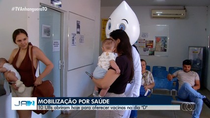 Sábado foi movimentado em Palmas com procura por vacinas