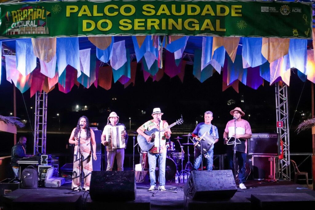 Palco 'Saudade do Seringal' conta com atrações locais no Arraial Cultural 2025; veja lista de artistas