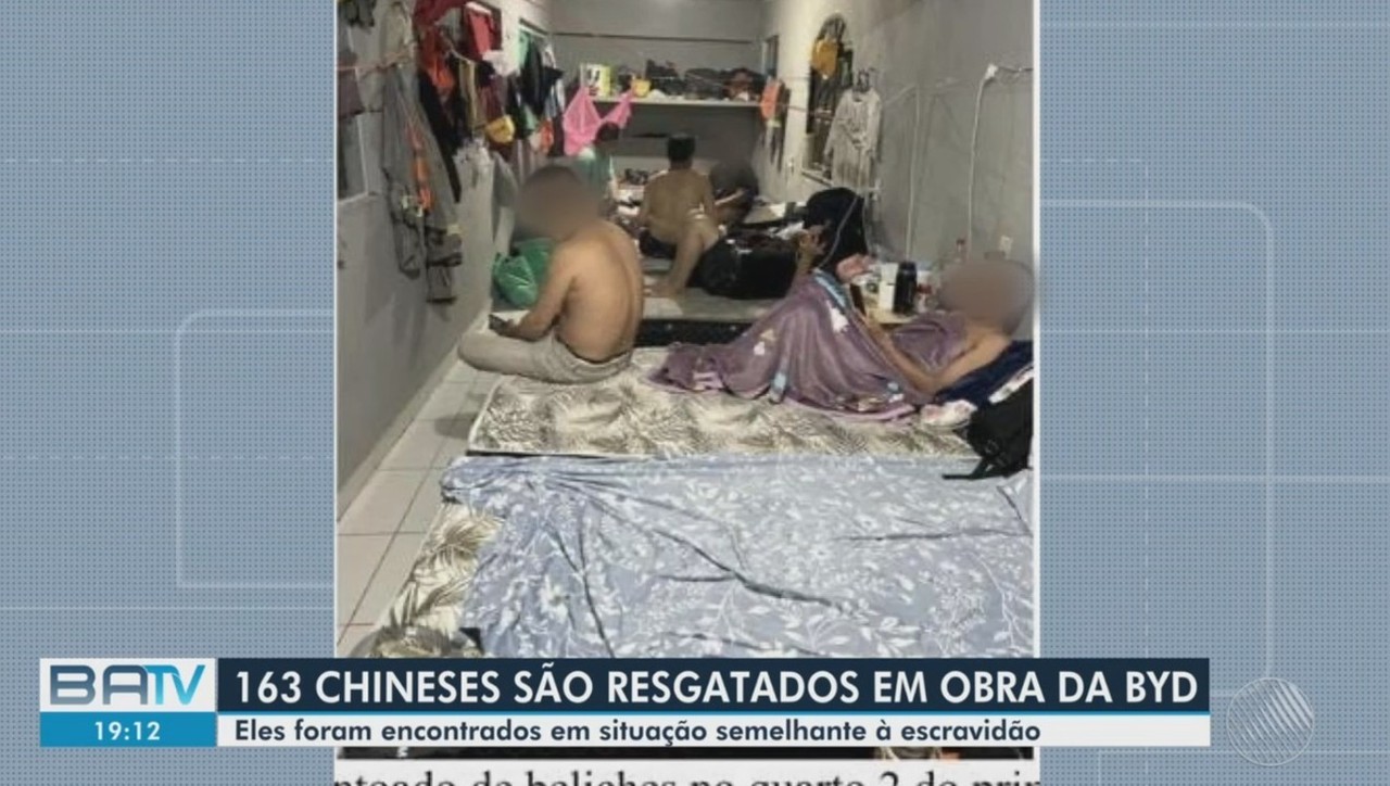 Trabalhadores chineses são resgatados de situação análoga à escravidão em obra de construção de montadora de carros na Bahia