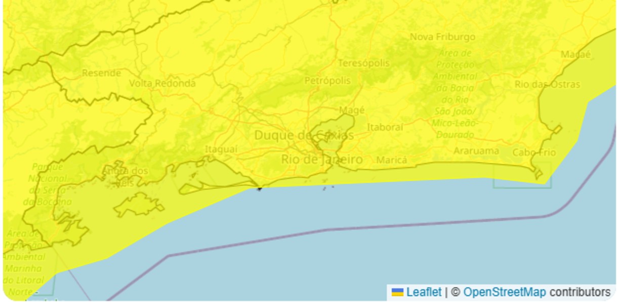 Inmet emite alerta de tempestade para cidades do Sul do Rio e Costa Verde 