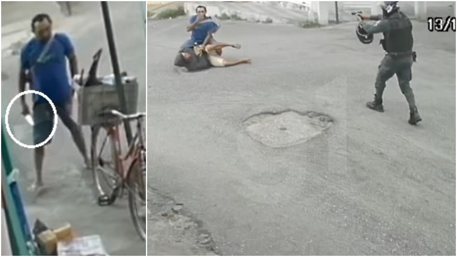 Sargento da PM salva homem que estava sendo esfaqueado e prende agressor no Ceará; veja vídeo