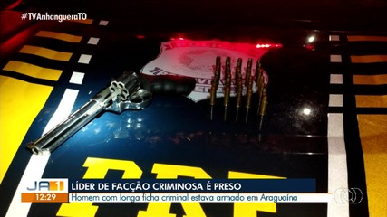 Homem suspeito de liderar facção criminosa é preso em Araguaína