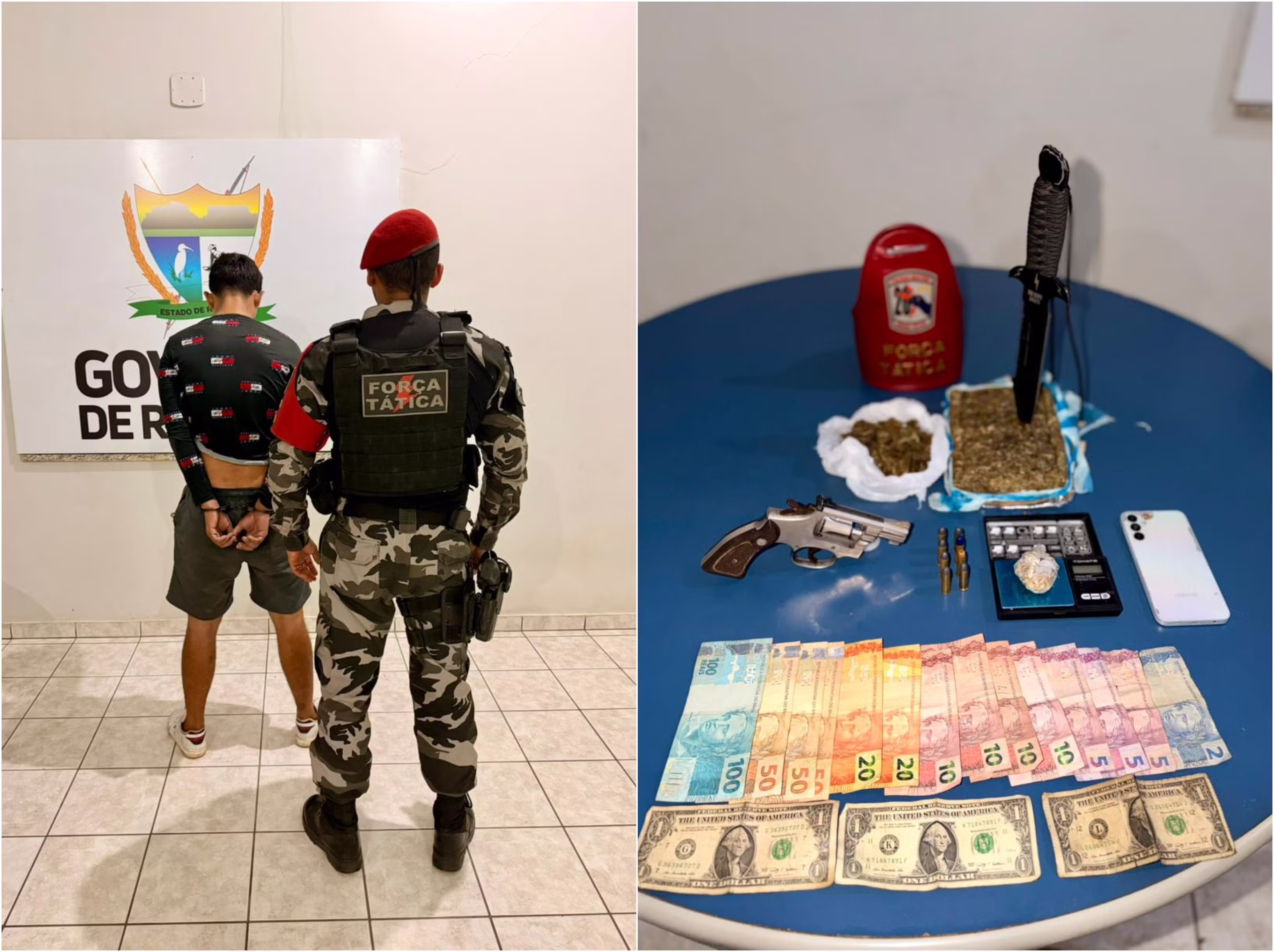 Homem suspeito de matar jovem na frente da esposa e dos filhos é preso com drogas e arma 