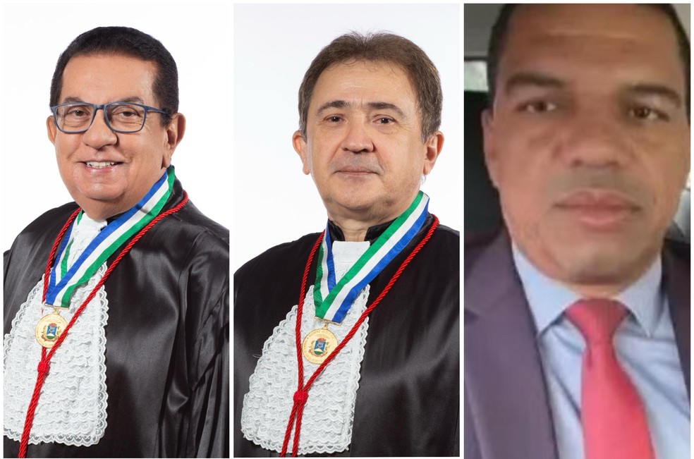 Da esquerda à direita: Sebastião de Moraes Filho, João Ferreira Filho e Andreson Gonçalves — Foto: Reprodução