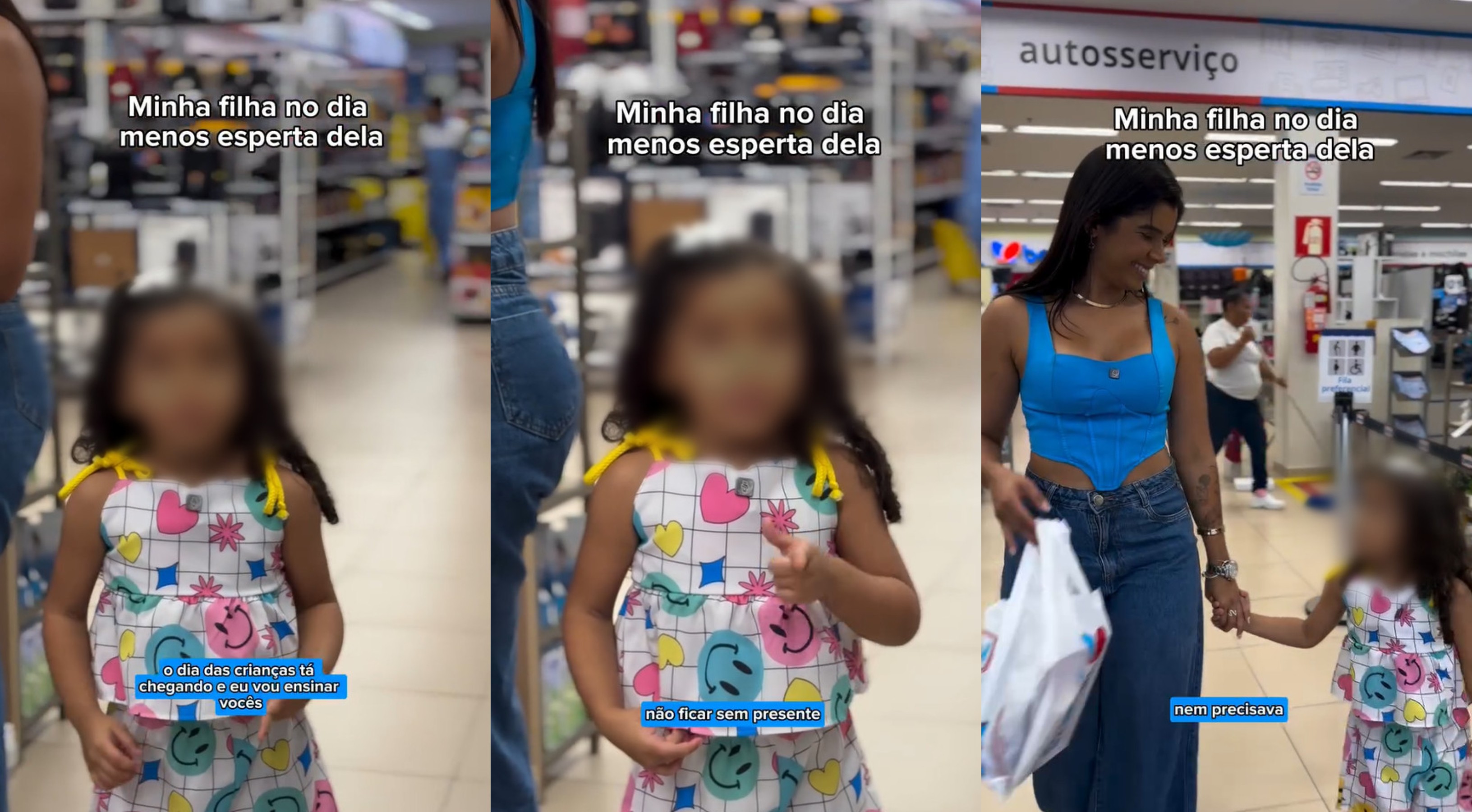 Influencer e empresa são investigadas pelo MP por propaganda com filha que ensina crianças a pedirem presentes