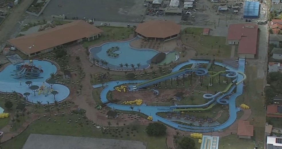 Parque aquático Acquaventura fica na Praia dos Carneiros, em Tamandaré, no Grande Recife — Foto: Reprodução/TV Globo