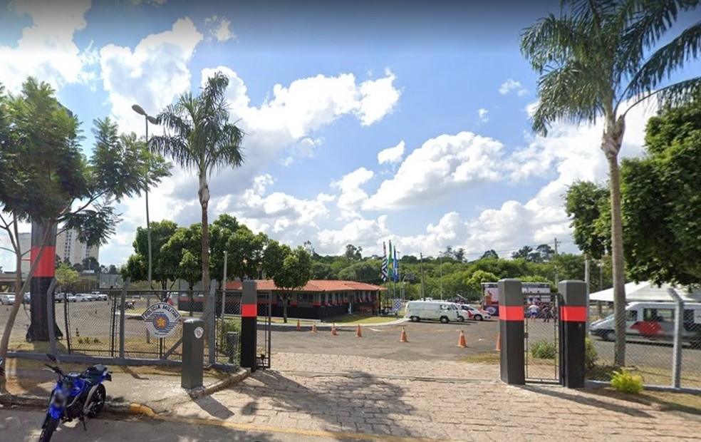 Policial militar trancou 3ª Companhia da corporação e matou dois colegas de trabalho em Salto (SP) — Foto: Google Maps/Reprodução