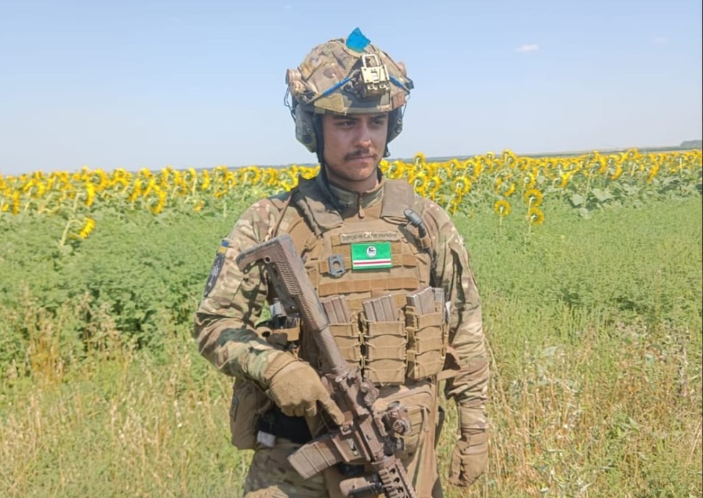 Murilo Lopes Santos, de 26 anos, morreu em combate na Ucrânia — Foto: Arquivo pessoal