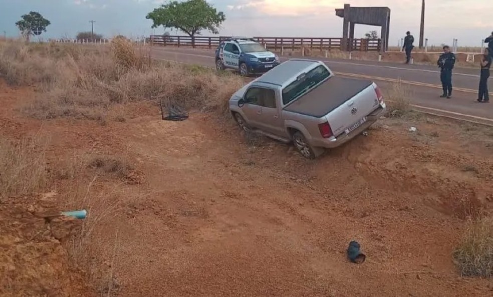 Mulher foi resgatada e teve veículo recuperado após sequestro em MT — Foto: Reprodução
