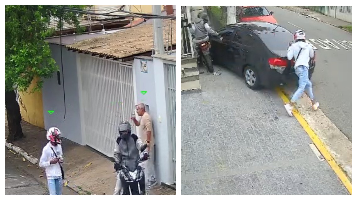 VÍDEO: motorista joga carro contra assaltantes para impedir roubo no Sacomã, na Zona Sul de SP
