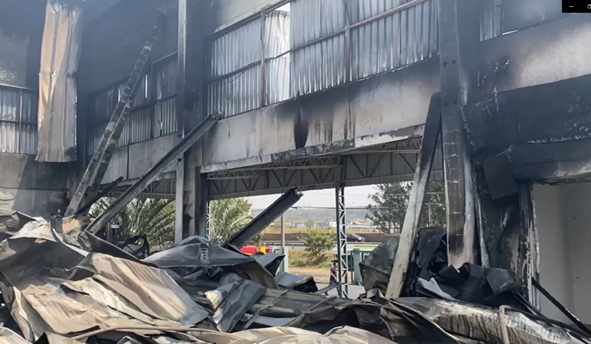 VÍDEO: Veja como ficou a fábrica de salgados atingida por incêndio em Indaiatuba