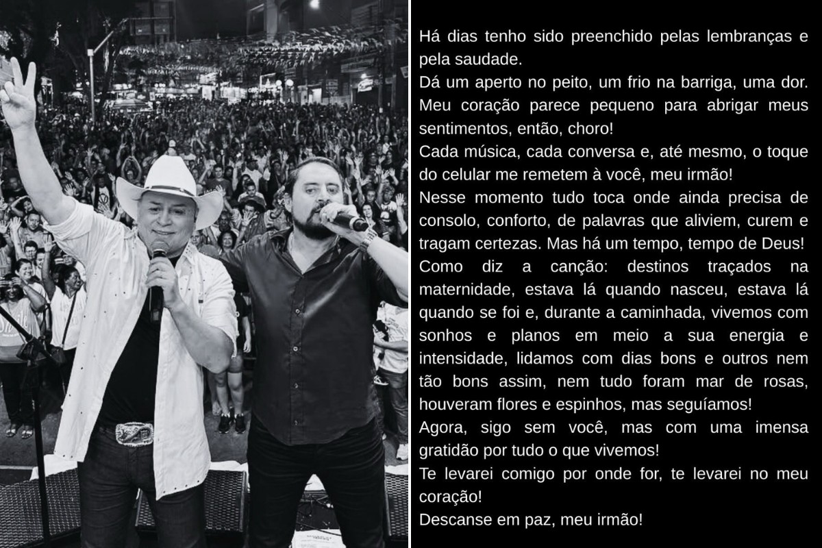 'Estava lá quando nasceu, estava lá quando se foi': Maurício, dupla de Mauri, desabafa após acidente