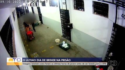 Câmeras de segurança mostram últimos momentos de Briner com vida dentro de presídio