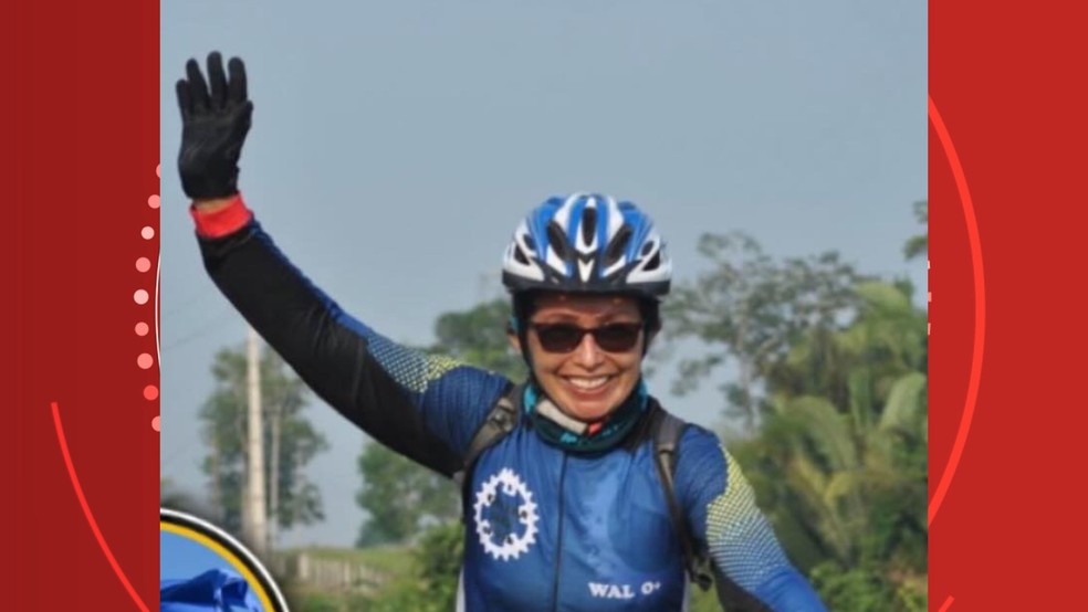 Ciclista Waldirene Miranda — Foto: Reprodução/Redes sociais