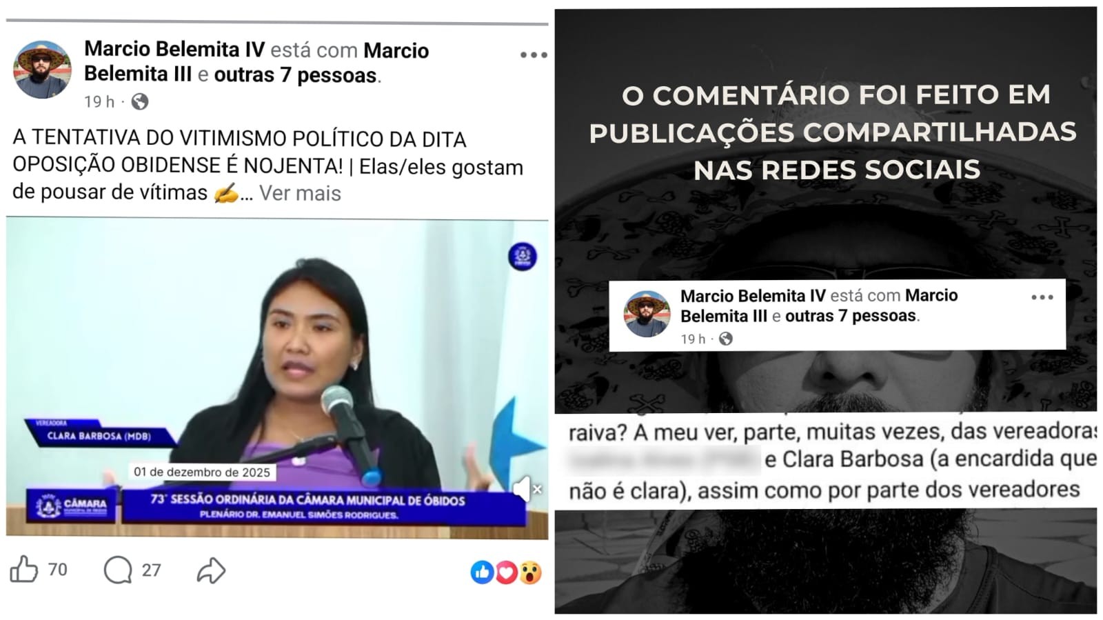 Vereadora Clara Barbosa denuncia servidor lotado na Prefeitura de Óbidos por injúria racial 