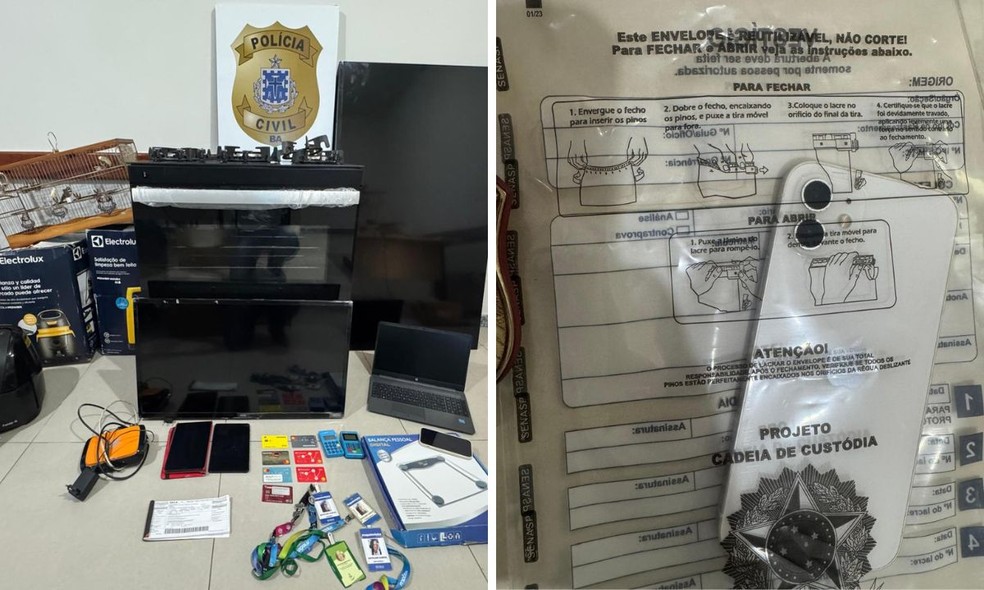 Ex-funcionária de loja é presa na Bahia suspeita de fraudar cartões de clientes — Foto: Ascom/PC