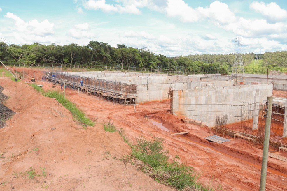 2 de 4
Obras da Esta&ccedil;&atilde;o de Tratamento do Esgoto (ETE) de Bauru est&atilde;o paralisadas desde 2021 &mdash; Foto: Thayna Polin/Prefeitura de Bauru