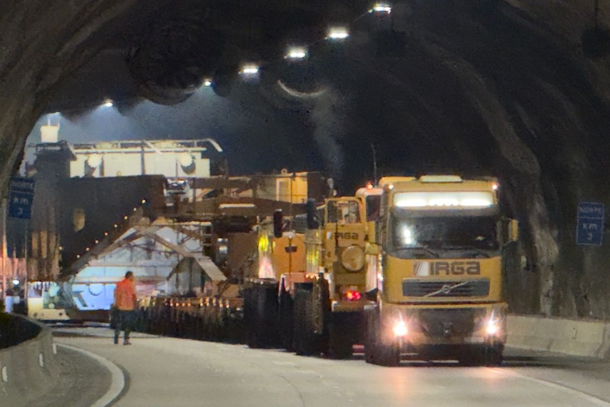 Load of 845 tons passes through Rodovia dos Tamoios this Monday (6); see closures