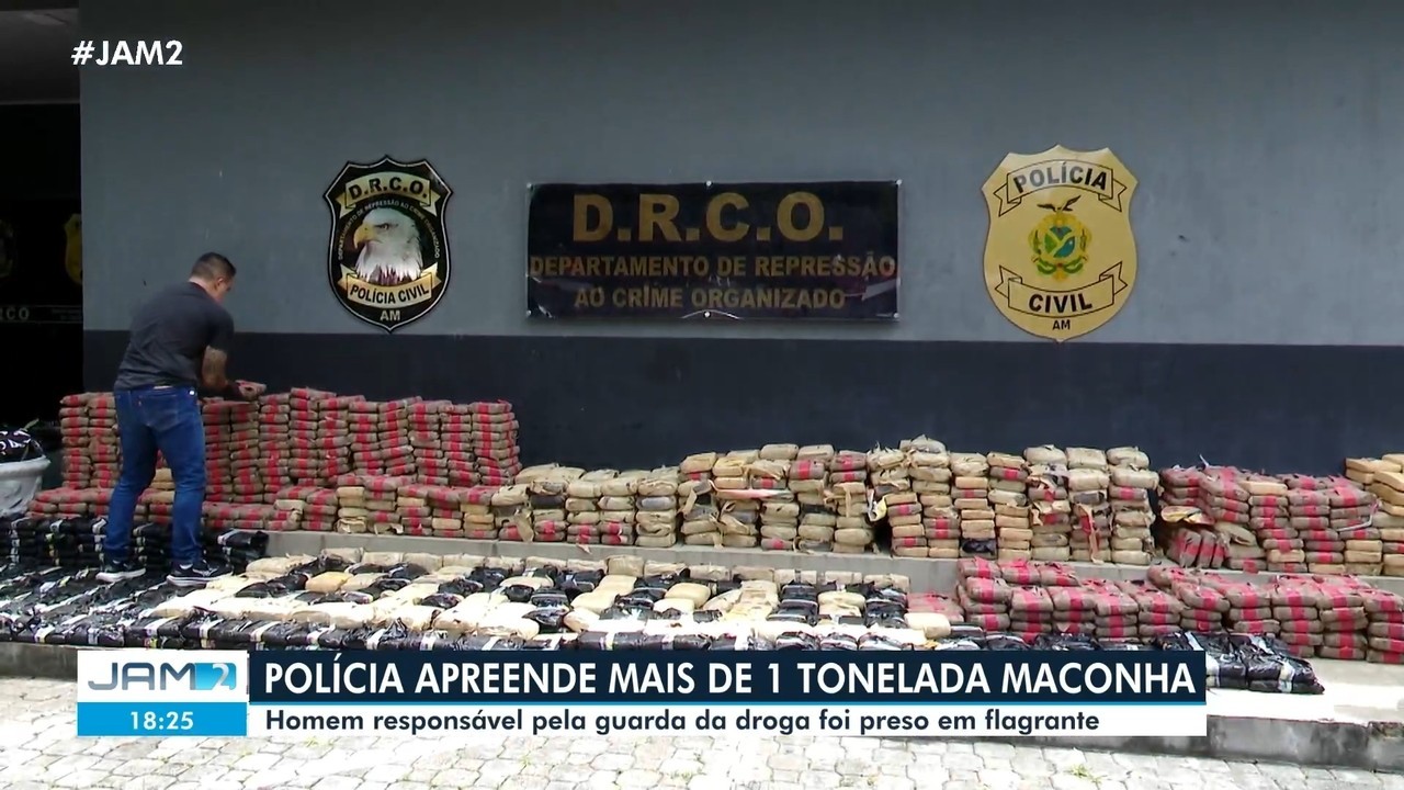MP pede que colombiano preso com 1,2 tonelada de drogas volte à cadeia no AM após liberação em audiência de custódia