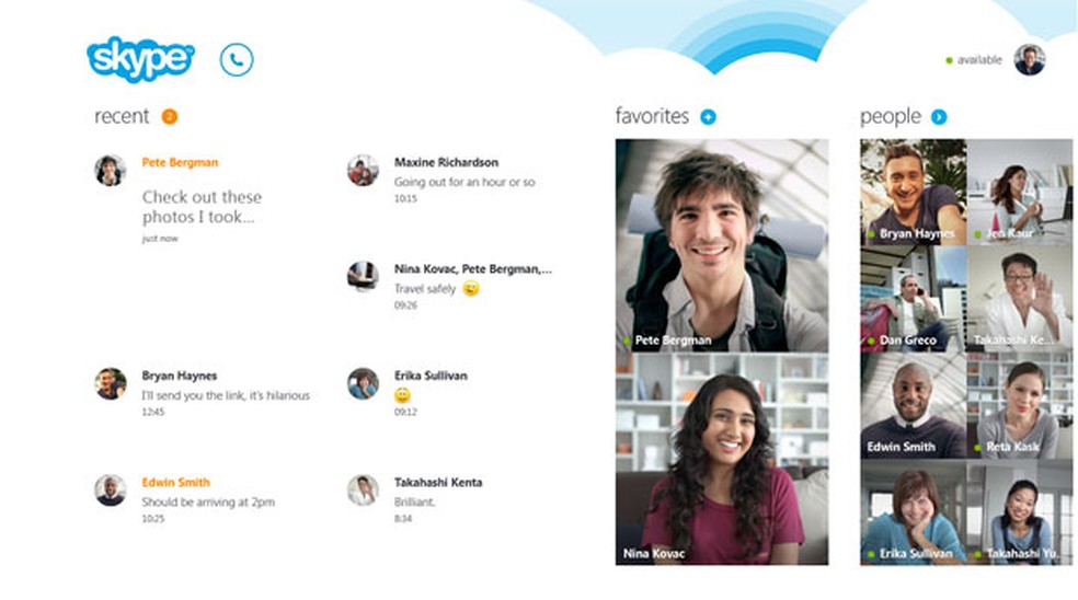 Novo Skype será lançado junto do Windows 8 — Foto: Divulgação