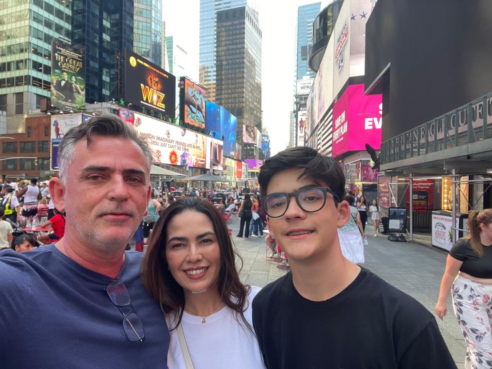 Família foi toda junta para as Olimpíadas de Matemática — Foto: Arquivo pessoal