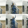 Turistas deixam cápsula após 8º voo espacial da Blue Origin.