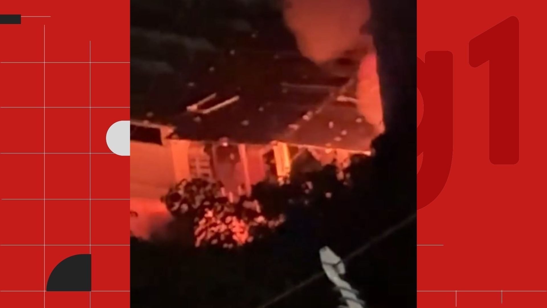 Porteiro salva esposa e quatro filhas após explosão de botijão de gás incendiar casa em Vitória
