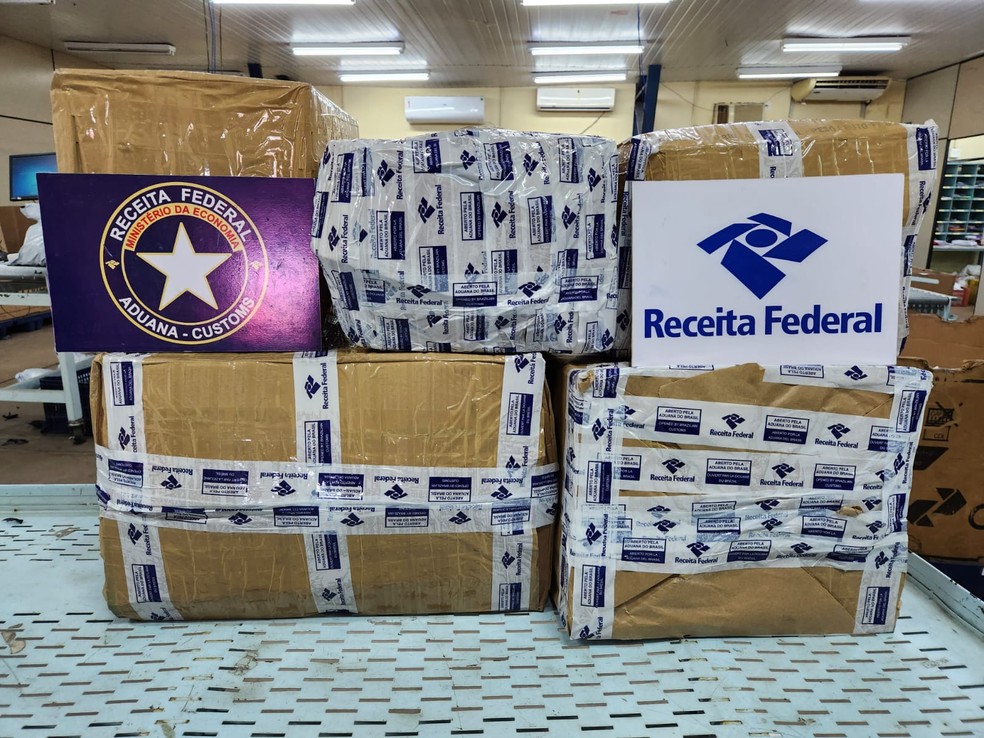 Receita Federal apreende no MA carga com mais de 27 kg de 'super maconha' avaliada em mais de R$ 1 milhão  — Foto: Divulgação/Receita Federal