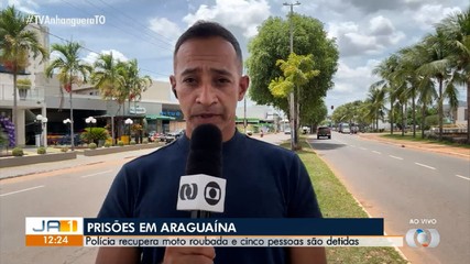 Polícia prende cinco pessoas após roubo de uma moto em Araguaína