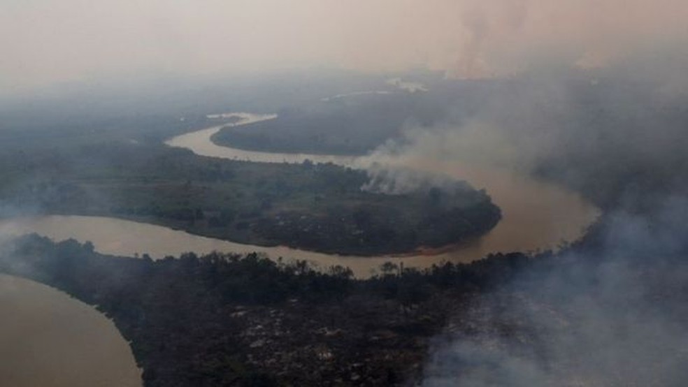 Queimadas devastam o Pantanal mato-grossense — Foto: AMANDA PEROBELLI/REUTERS