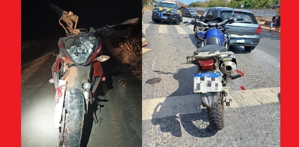 Motociclistas sofrem graves ferimento em acidentes na BR-135, no MA — Foto: Reprodução