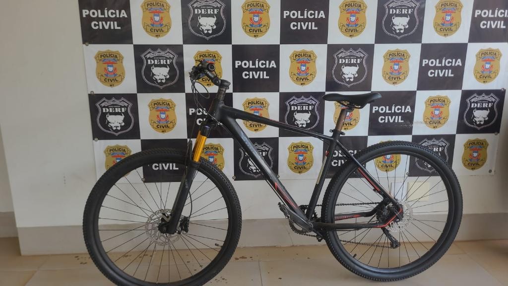 Bicicleta avaliada em R$ 5 mil é recuperada após ser furtada e revendida por R$ 600 em MT