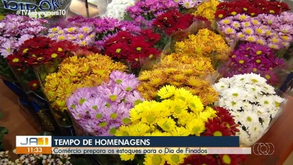 Comércio prepara os estoques para o Dia de Finados