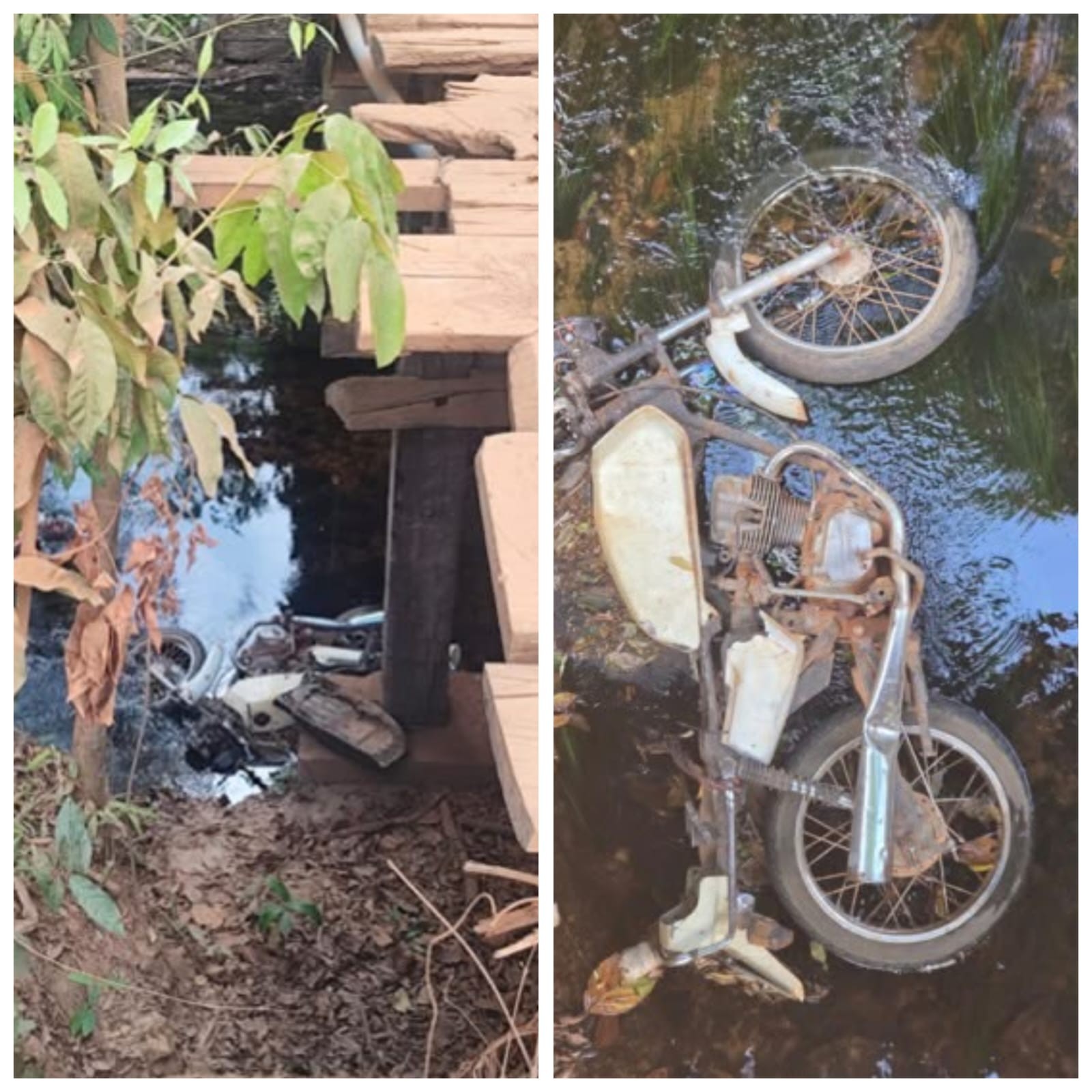 Motociclista de 68 anos é encontrado morto dentro de rio na zona rural de Olhos D'Água