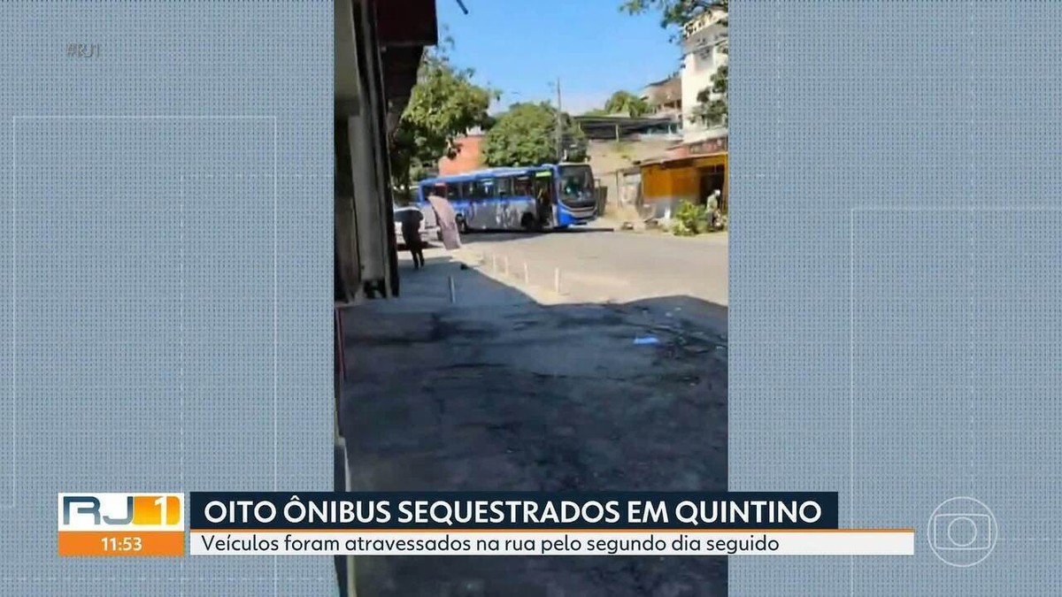Oito ônibus São tomados e Usados ​​por criminosos como barricadas em Piedade