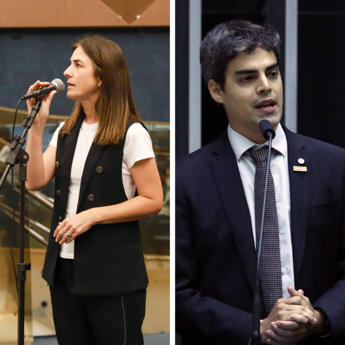 Novo indica Fernanda Pereira Altoé e Tiago Mitraud como possíveis nomes para vice de Mateus Simões
